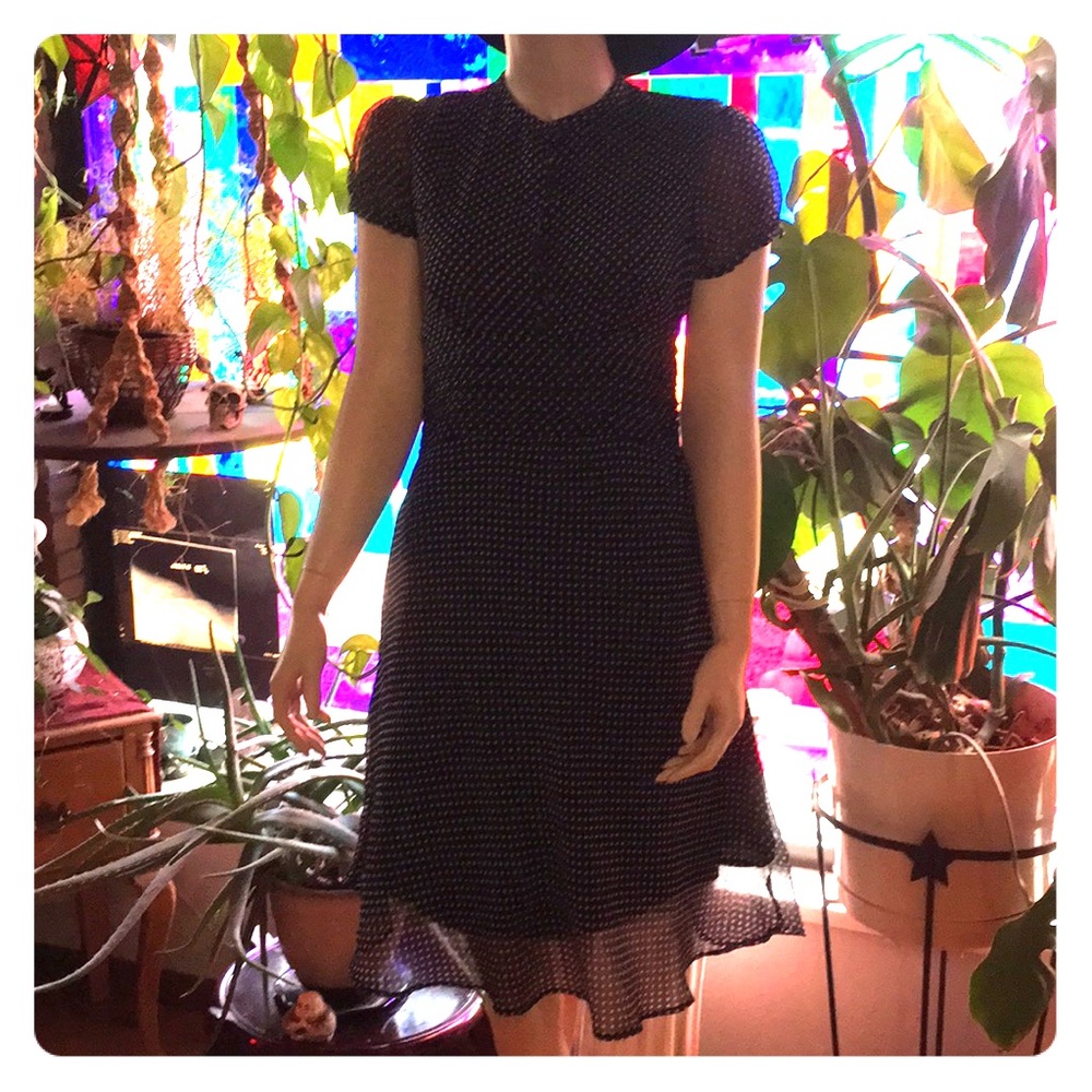 *sold* Vintage style polka dress dress